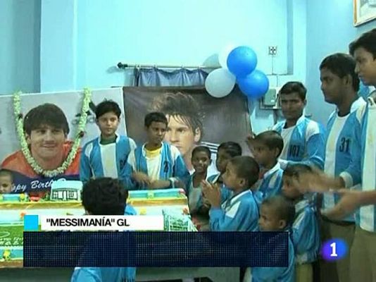Telediario 1 - Feliz cumpleaños, Messi