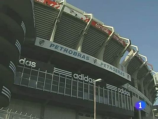 Telediario 1 - River, a dos goles de descender