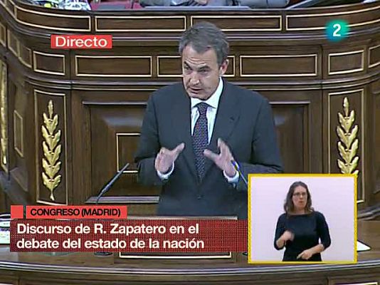 Debate sobre el Estado de la Nación - El presidente del Gobierno anuncia ayudas para las familias embargadas