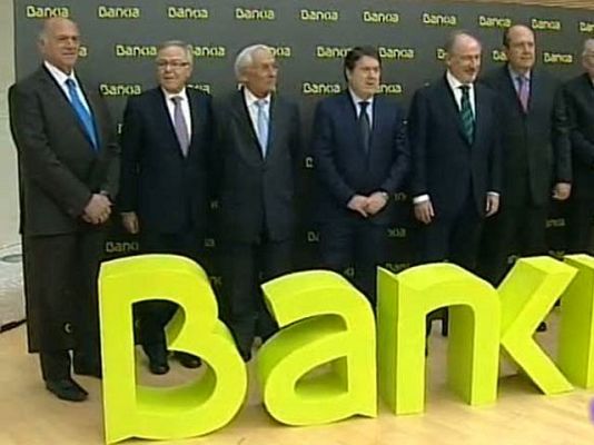 Telediario 1 - Bankia sale a Bolsa en julio