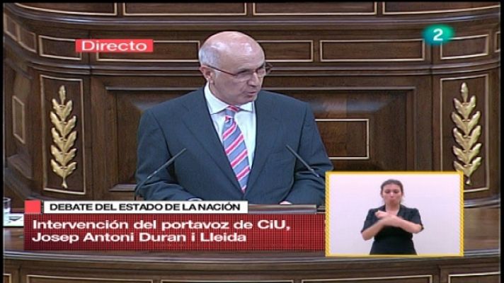 Debate sobre el Estado de la Nación - Debate del estado de la nación 2011 - CiU