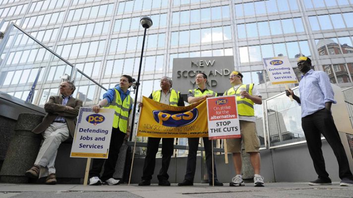 Telediario 1 - Protestas en Gran Bretaña