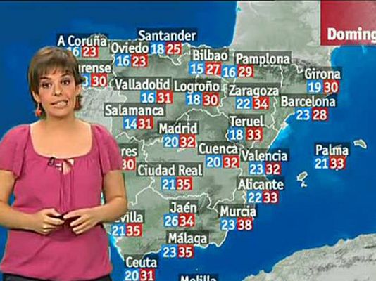 El tiempo - Chubascos fuertes en el norte