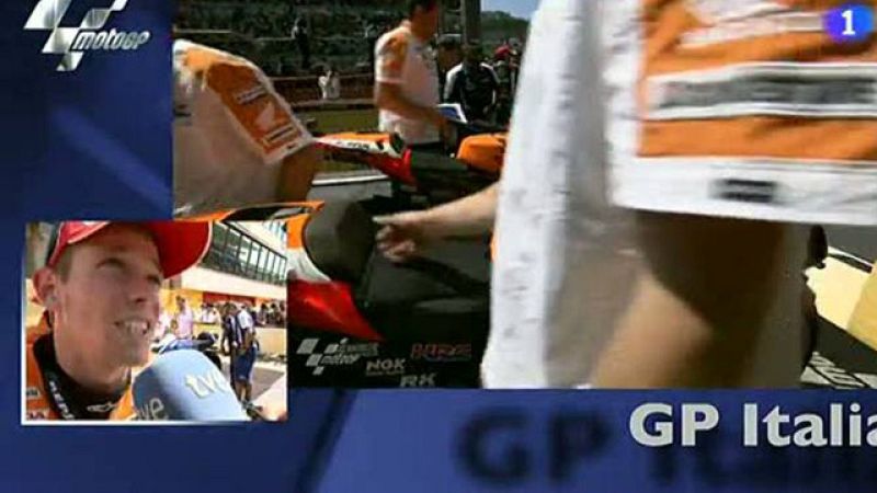 Stoner: "El neumático se ha degradado mucho"