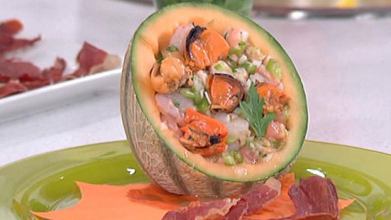 Saber Cocinar - Melón relleno de marisco