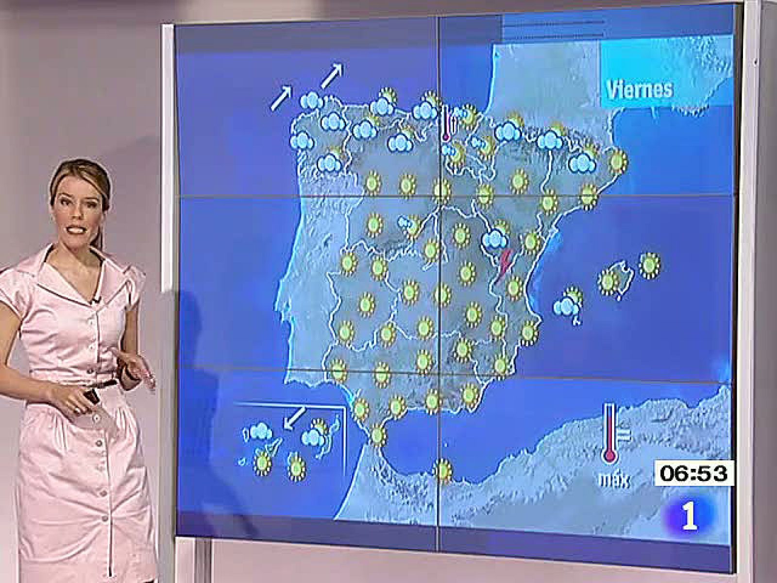Lluvias en Galicia y altas temperaturas en la Península