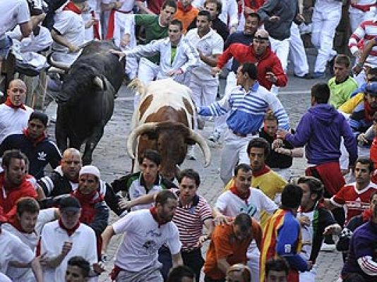 San Fermín - Bonita carrera en Estafeta