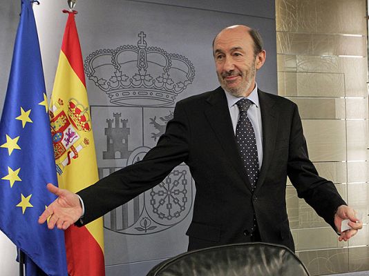 Telediario 1 - Rubalcaba deja el Gobierno