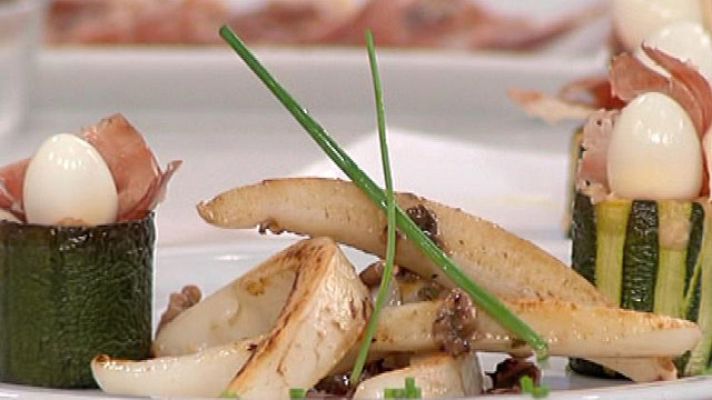 RTVE Cocina - Sepia al ajillo con calabacín