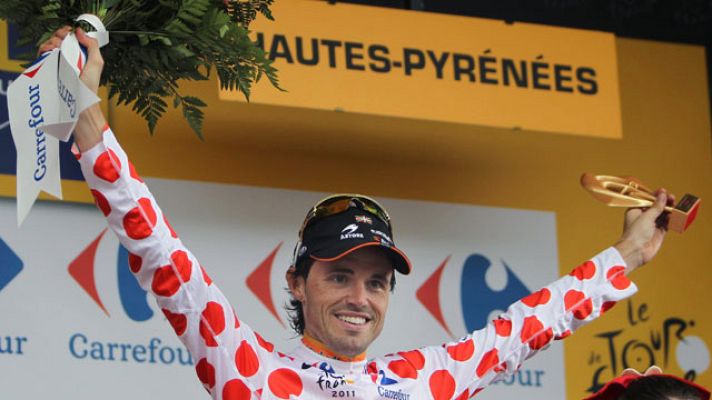 Tour de Francia - Samuel Sánchez sube al podio