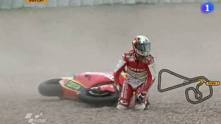  - Simón se cae en la primera curva