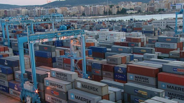 Telediario 1 - Crece el tráfico portuario