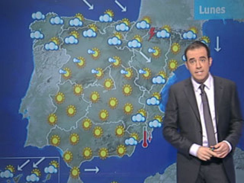 Chubascos localmente fuertes en norte Cataluña