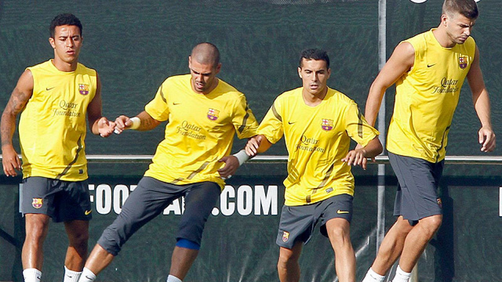 Como campeones de liga y champions, fueron los últimos en irse de vacaciones. Hoy siete semanas después han sido los últimos a los que hemos saludado en su vuelta al trabajo.