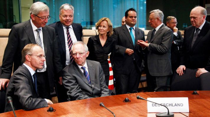 Telediario 1 - Reunión del eurogrupo