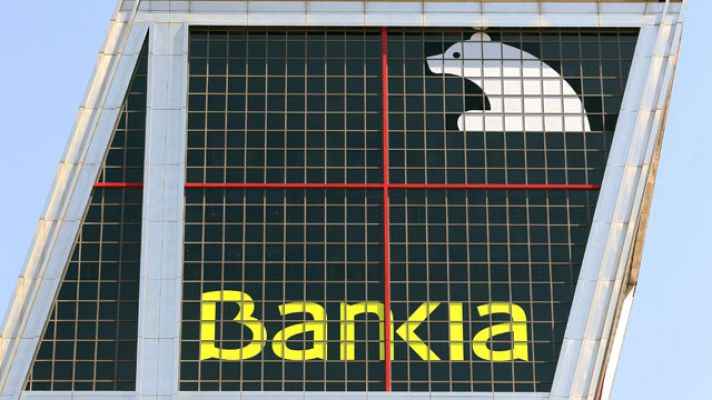Telediario 1 - Bankia cierra debut en tablas