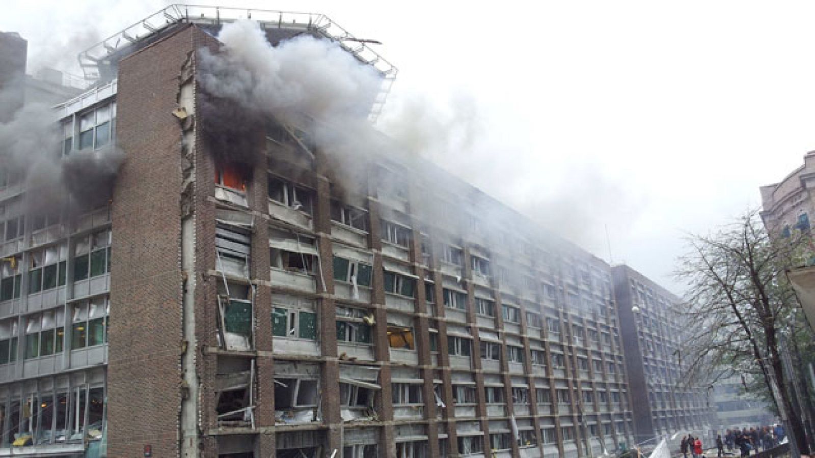 Primer atentado terrorista en la historia de la pacífica capital noruega