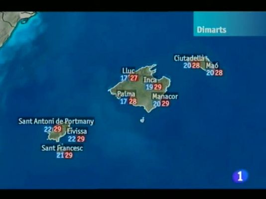 Informatiu Balear - El temps a les Illes Balears - 25/07/11
