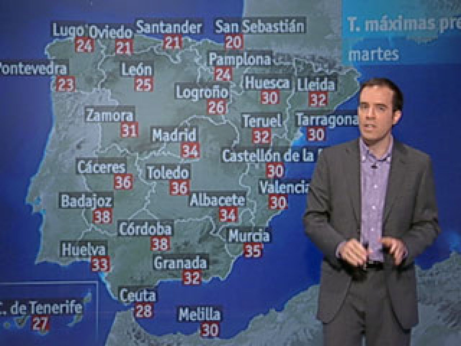 Lluvias en Cataluña y temperaturas altas en Extremadura y Andalucía