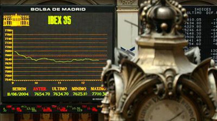 Telediario 1 - La prima de riesgo española sube hasta los 326 puntos y bajan las Bolsas