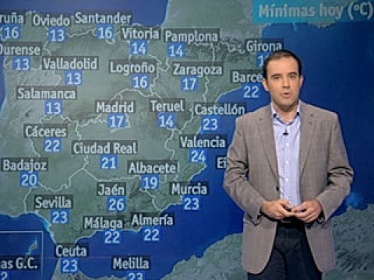 El tiempo - Mucho calor en el cuadrante sureste