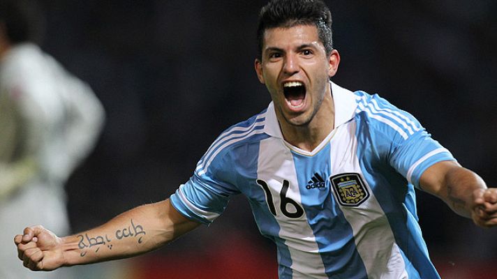 Telediario 1 - Agüero desembaca en Manchester