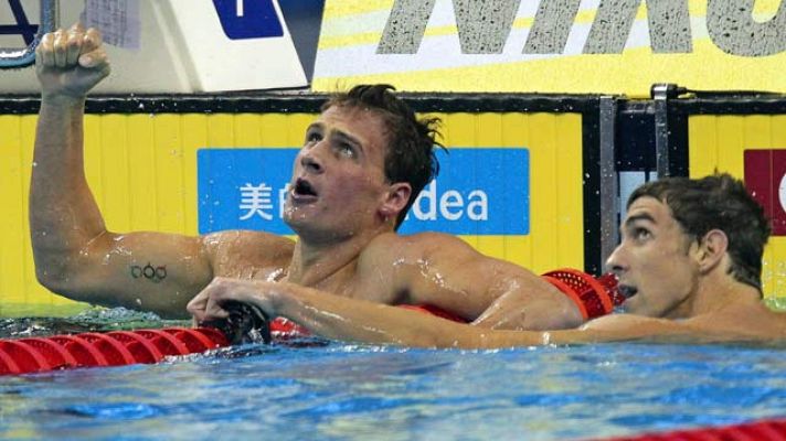 Telediario 1 - Lochte vuelve a batir a Phelps