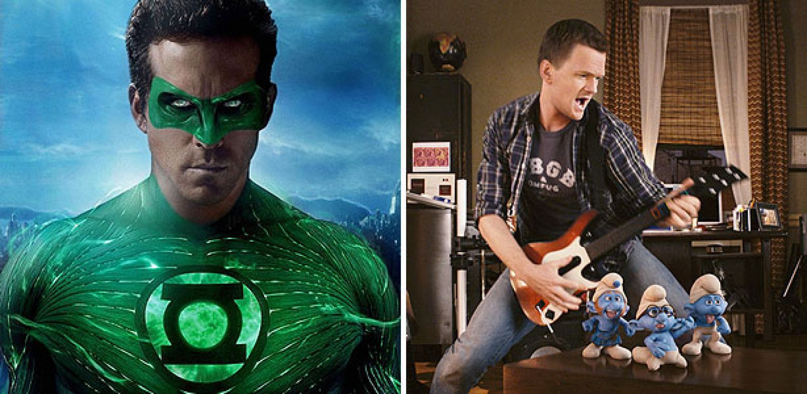 'Los pitufos' tiñen la taquilla de color azul y 'Green Lantern' de verde