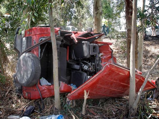 Telediario 1 - Mortalidad en un tramo de carretera