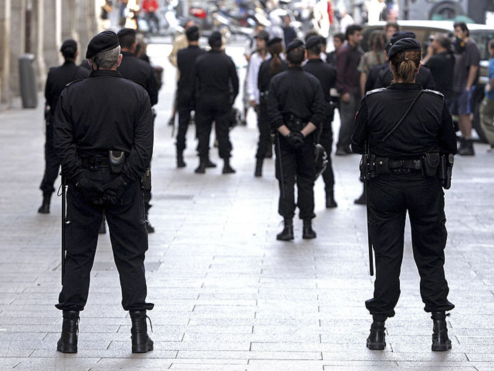 Detenidas dos personas en las protestas por el desalojo del movimiento 15M
