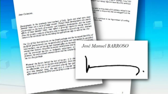 Telediario 1 - Crisis de la deuda en la eurozona