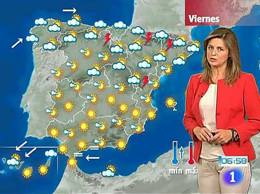 El tiempo - Chubascos intensos en puntos de Aragón y Cataluña
