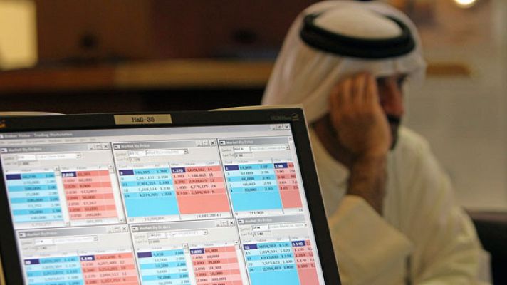 Telediario 1 - Se resienten las bolsas árabes