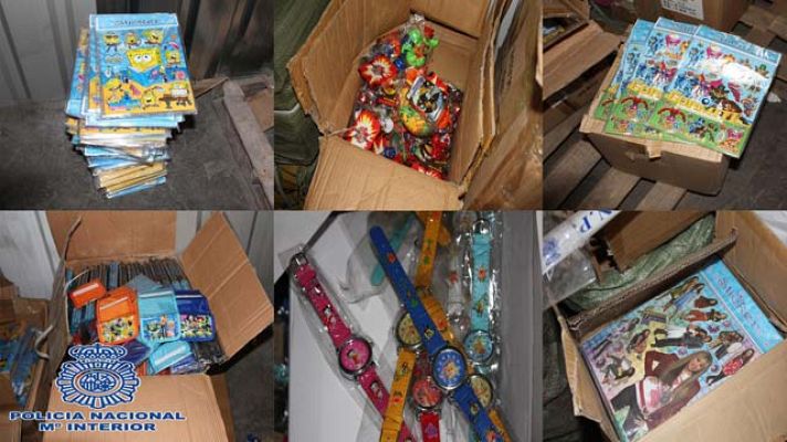 Informativo 24h - La policía interviene casi 300.000 artículos infantiles falsificados en Fuenlabrada
