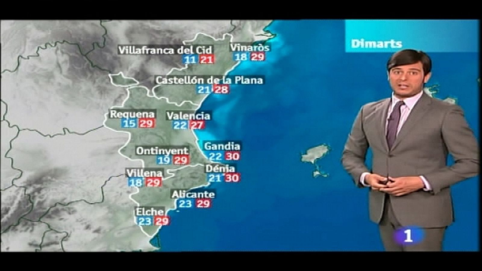 El tiempo en la C. Valenciana - 08/08/11 - Ver ahora