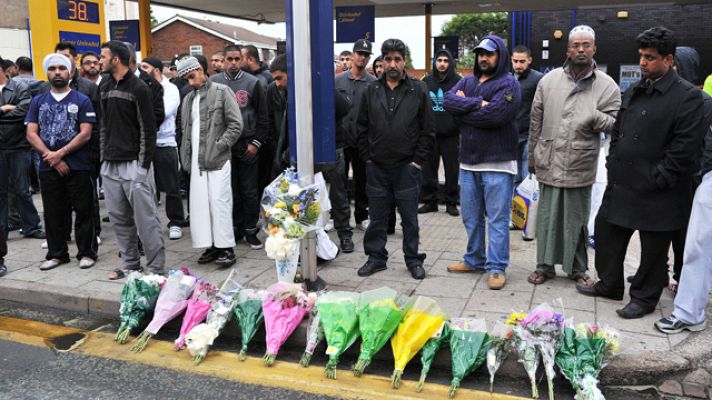 Telediario 1 - Despliegue policial en Birmingham