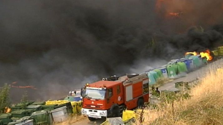 Telediario 1 - Tres incendios en Ourense