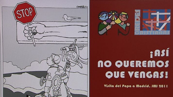 Telediario 1 - Críticas a la visita papal