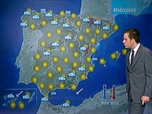 El tiempo - Altas temperaturas en toda España y tormentas en el nordeste