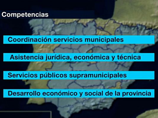 Telediario 1 - Las diputaciones provinciales