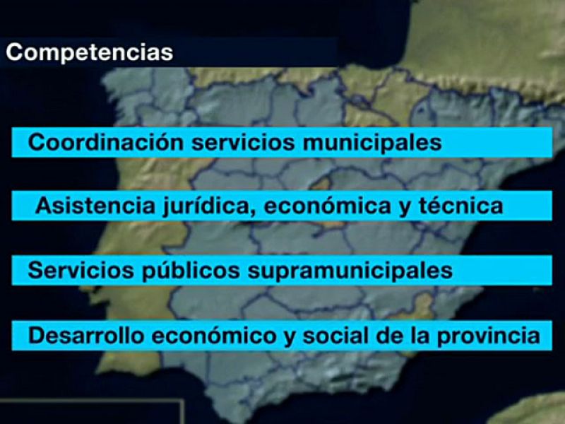 Las diputaciones provinciales, ahora en el punto de mira, existen desde 1812