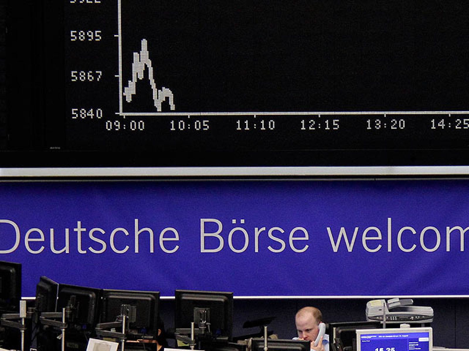 Las bolsas europeas caen con fuerza, con pérdidas que superan el 3%