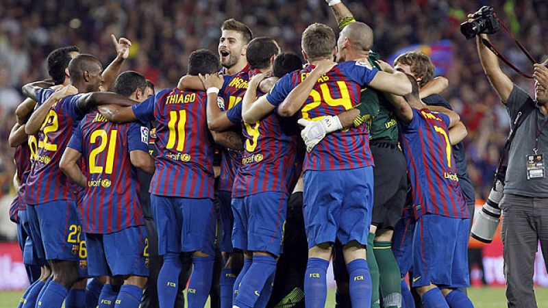 El Barça gana la Supercopa con bronca final