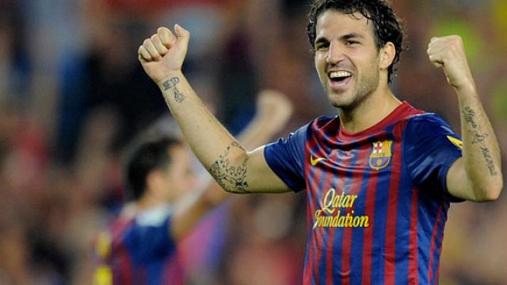 Telediario 1 - Cesc viene a ganar con el Barça