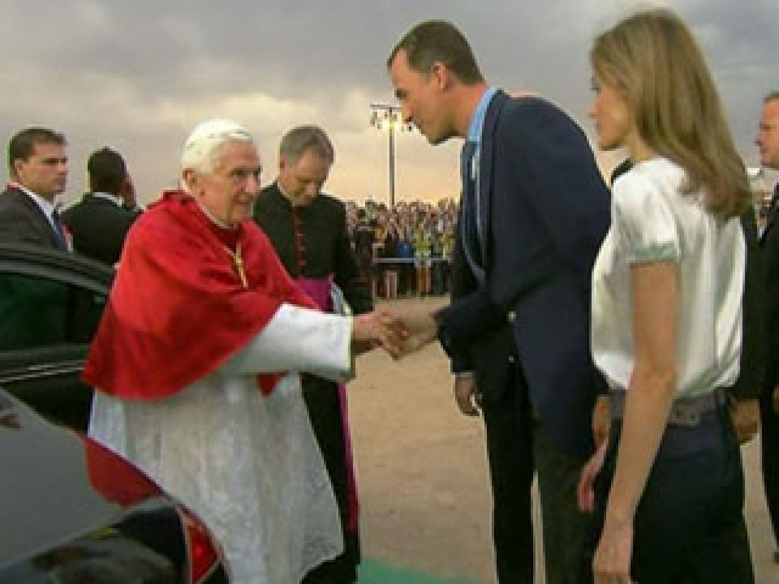 El papa llega a Cuatro Vientos