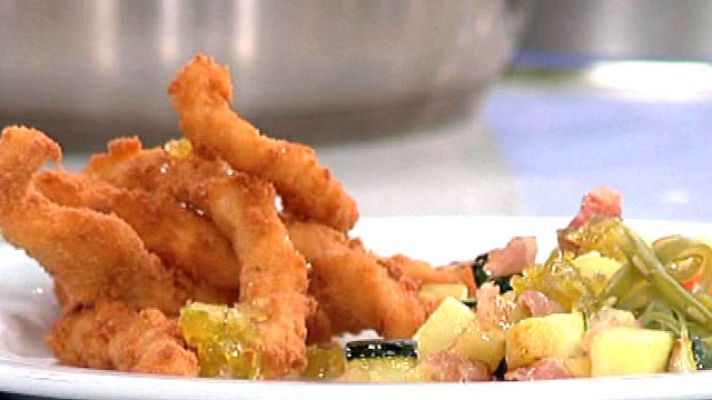 RTVE Cocina - Crujientes de pollo con menestra