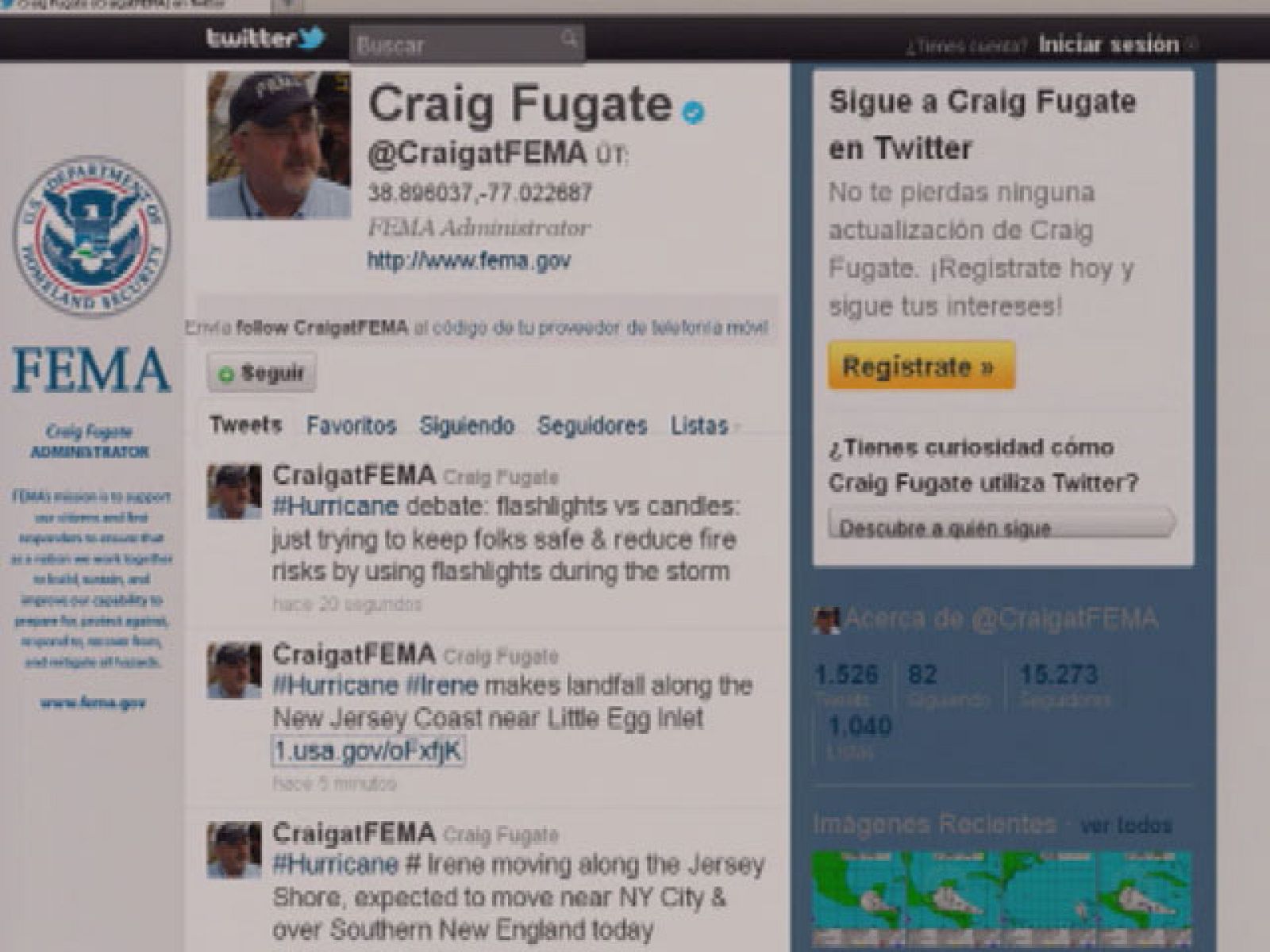 Internet y las redes sociales están resultando fundamentales durante el huracán "Irene"