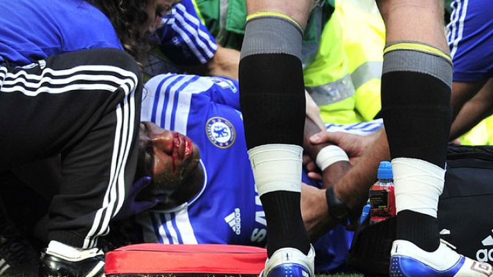 Telediario 1 - Drogba abandona el hospital