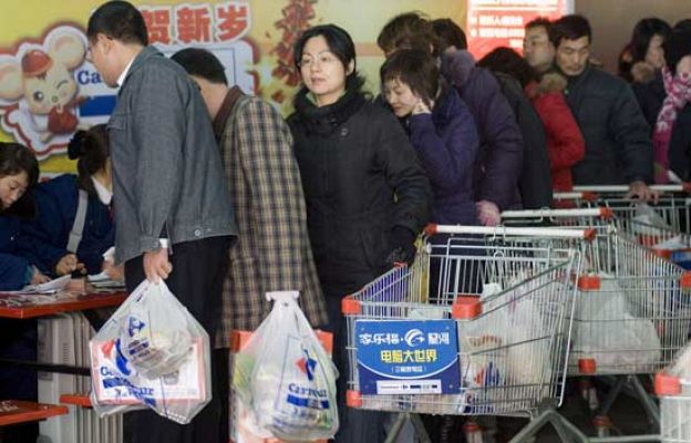  - Caras bolsas de basura en China