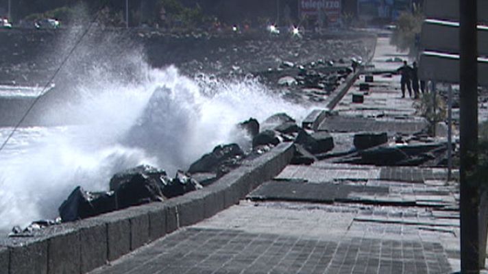 Telediario 1 - Destrozos en San Andrés